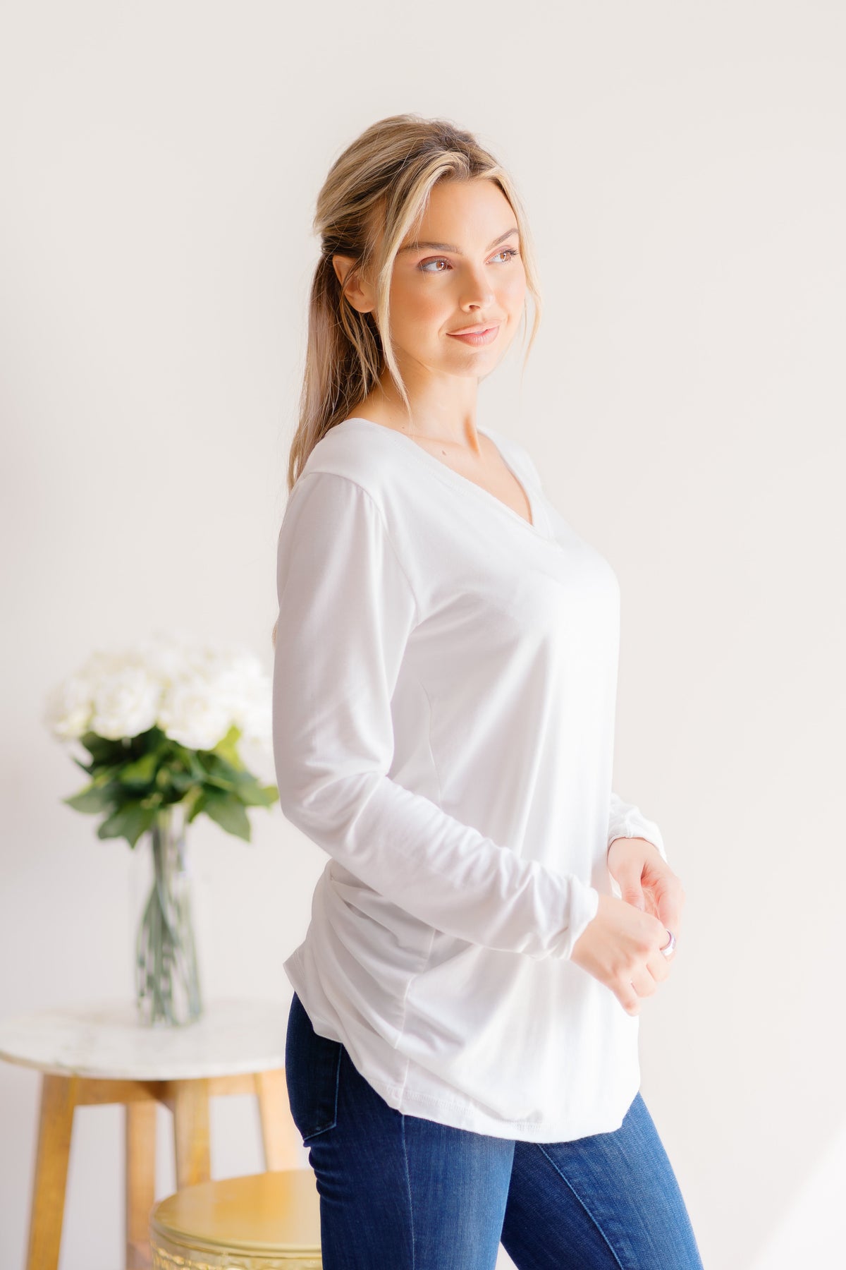 Heimish Ivory Whim Top Tops