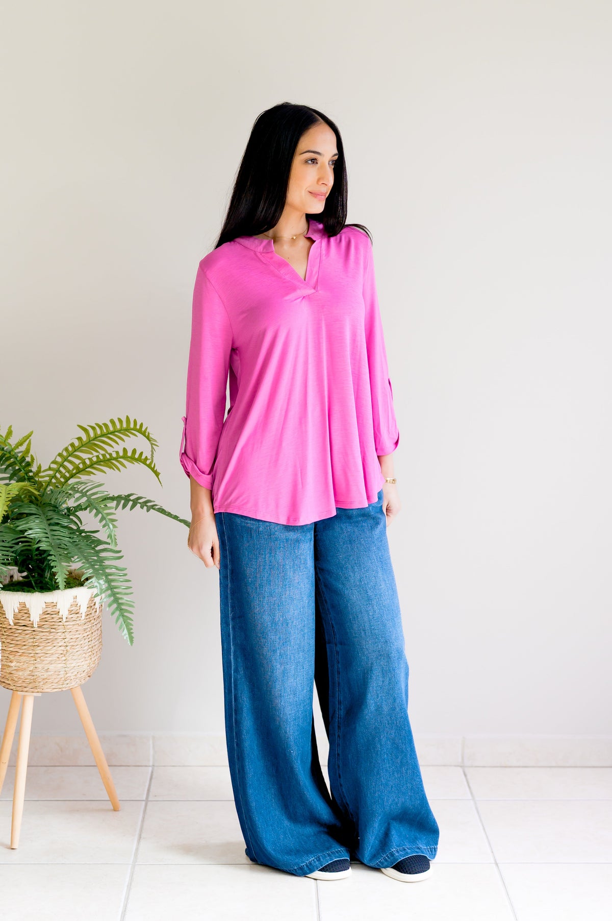 Dear Scarlett Lucy in the Sky Magenta Top