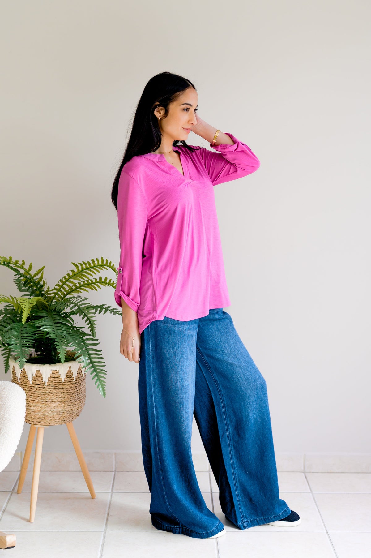 Dear Scarlett Lucy in the Sky Magenta Top