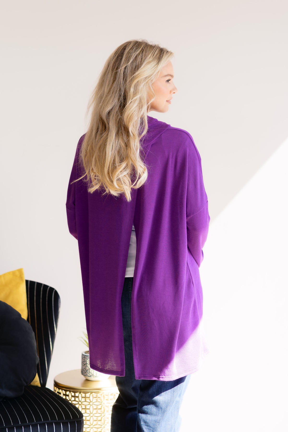 Dear Scarlett Charmed in Chic Purple Pullover