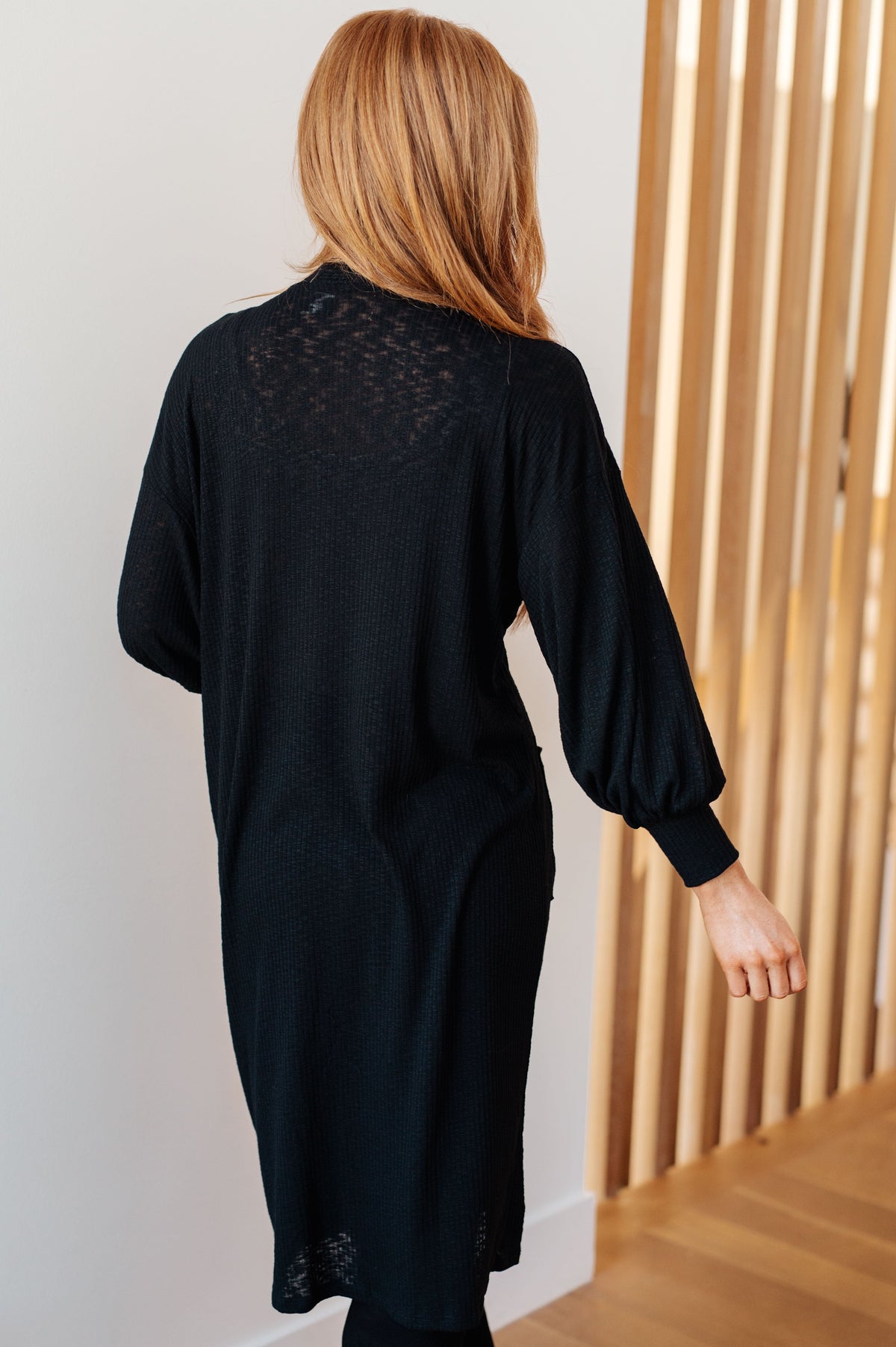 Sew in Love Lengths You'll Go Duster Cardigan in Black Layers