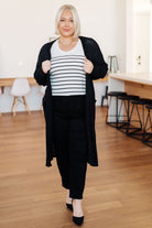 Sew in Love Lengths You'll Go Duster Cardigan in Black Layers