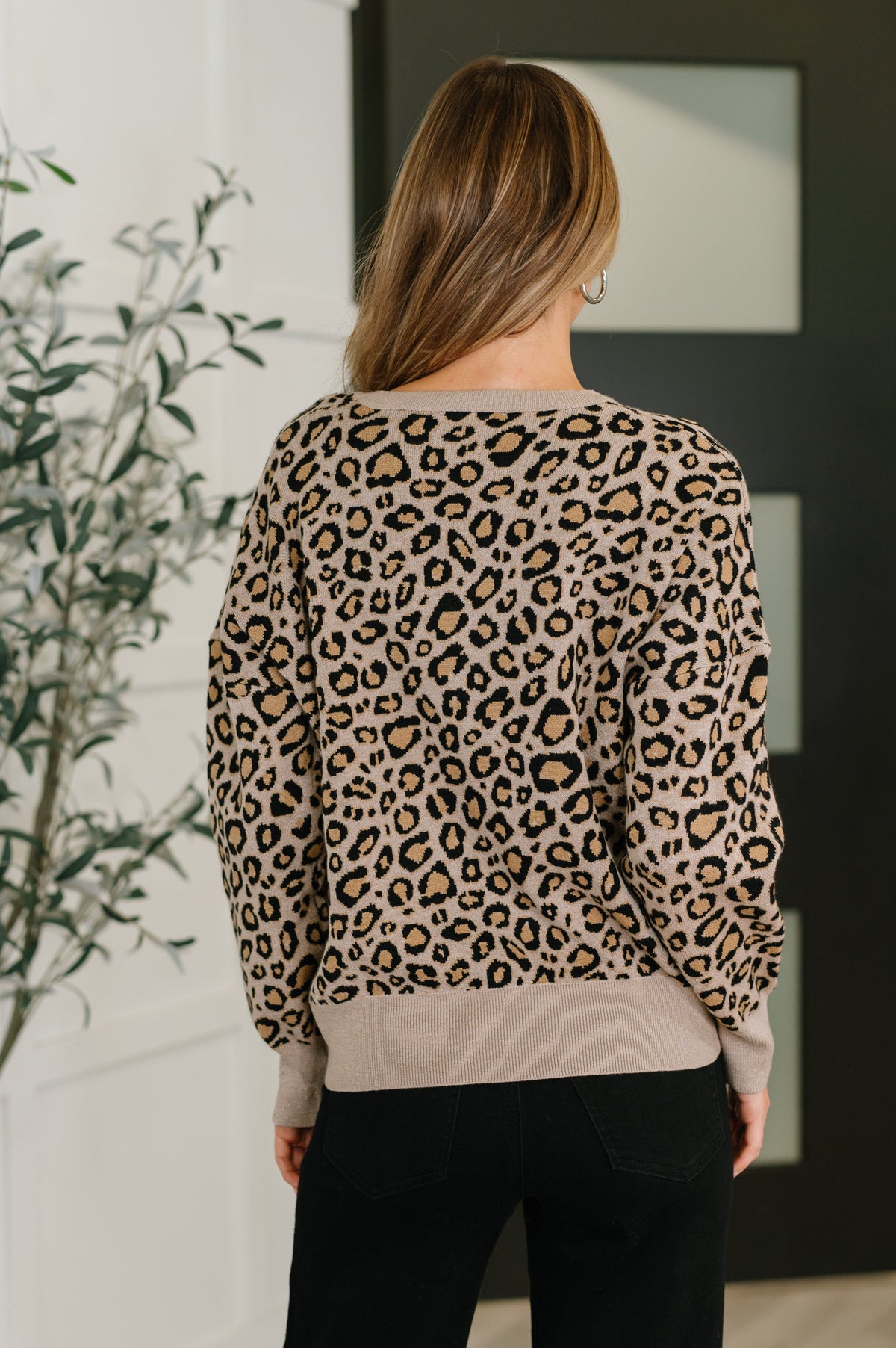 Haptics Lil' Sass Never Hurt Leopard Print Pullover Womens
