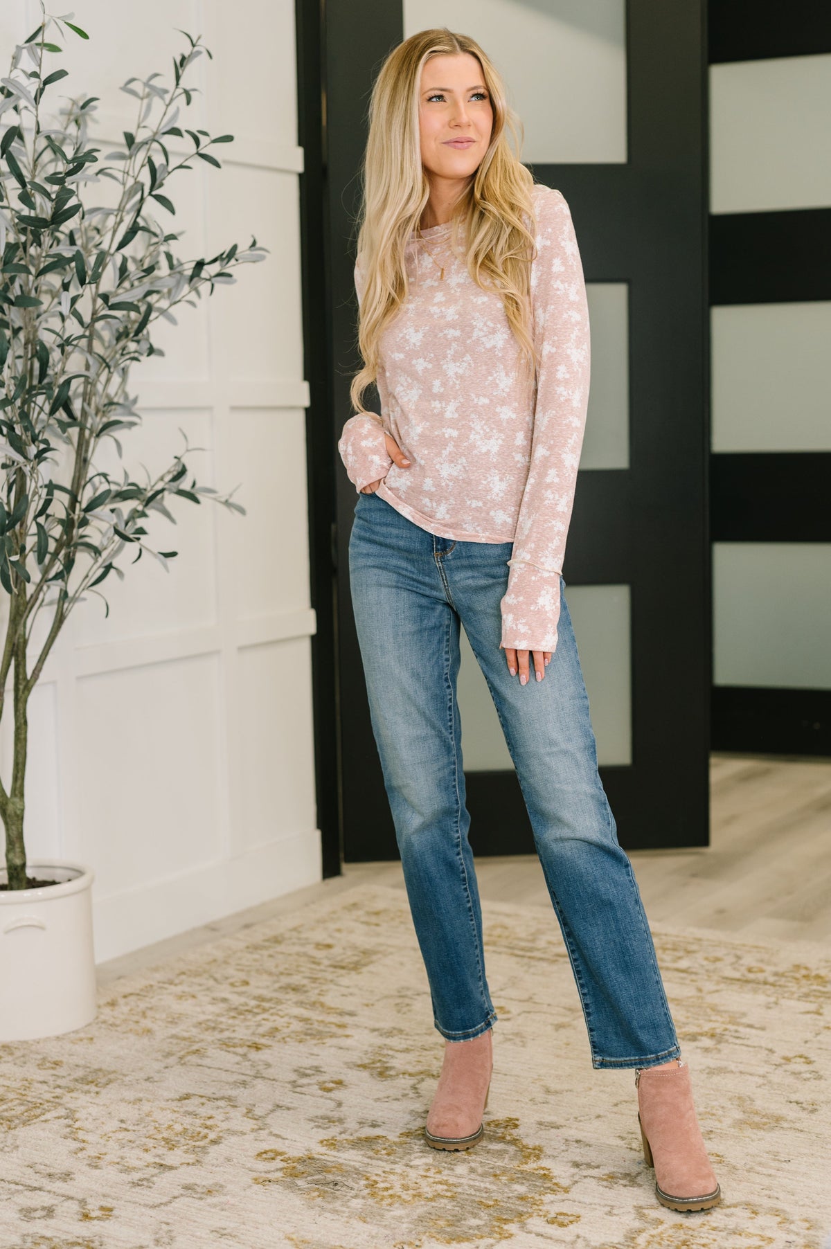 Haptics Literally Obsessed with Me Long Sleeve Top Womens
