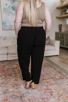Cotton Bleu Love Me Dearly High Waisted Pants in Black Bottoms