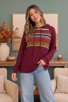 Favorite Hoodie in Burgundy Tops