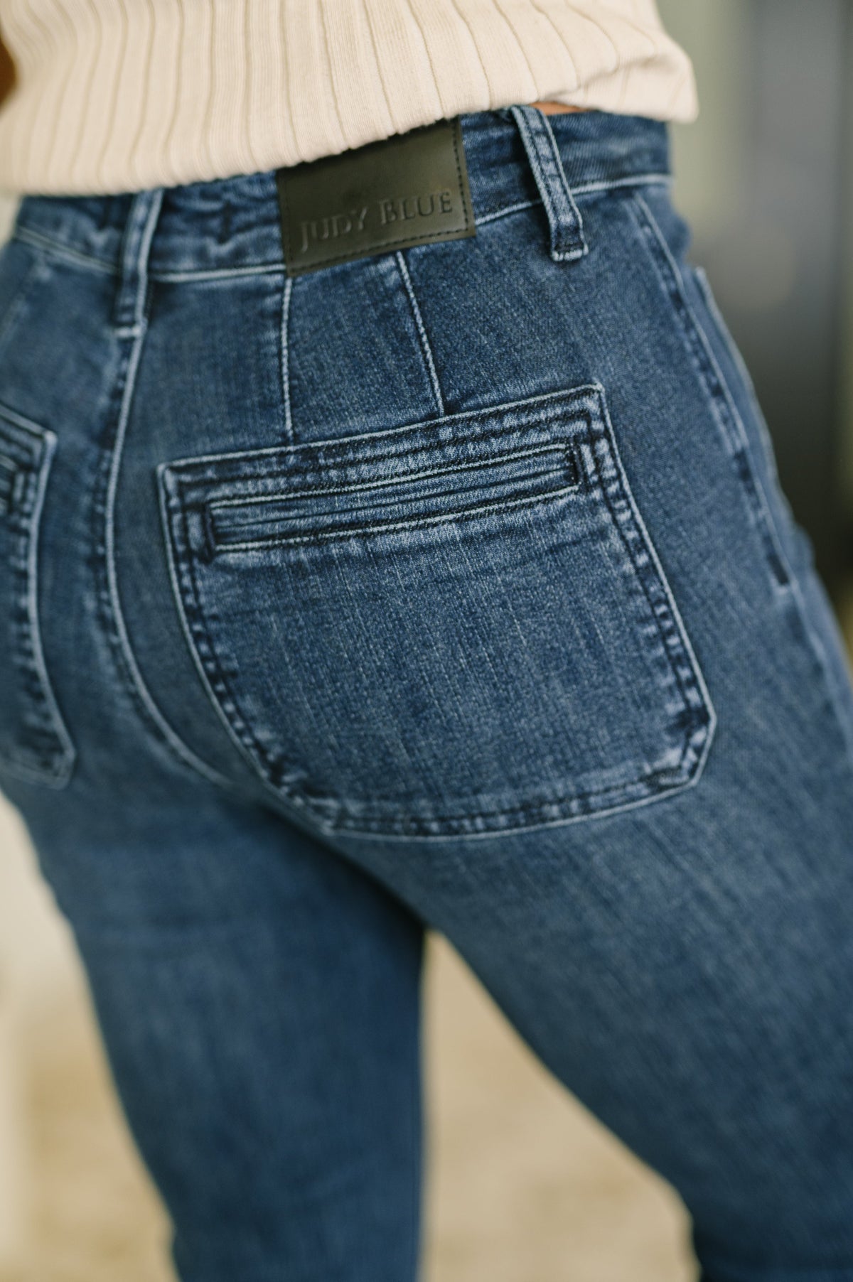 Mackenzie High Waist Flare with Vintage Pocket Womens