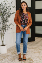 Dear Scarlett Magic 3/4 Blazer in Rust Coats & Jackets