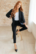 Jodifl Every Day Blazer in Black with Leopard Accent 3XL Layers