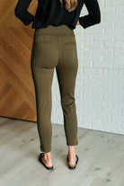 Dear Scarlett Magic Ankle Crop Skinny Pants in Olive Pants