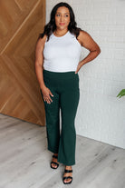 Dear Scarlett Magic Straight Pants in Hunter Green Pants
