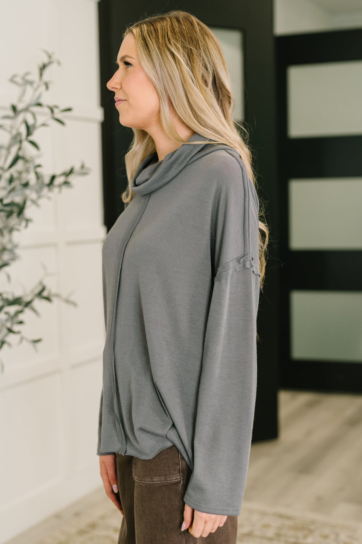 Sew in Love Metro Flow Center Seam Turtleneck Womens