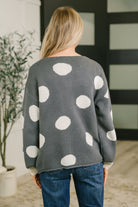 Haptics Polka Dot More Myself Button Down Jacquard Cardigan Womens