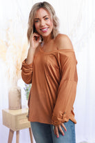 Sew In Love Mustard Pocket Top Tops