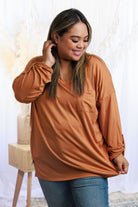 Sew In Love Mustard Pocket Top Tops
