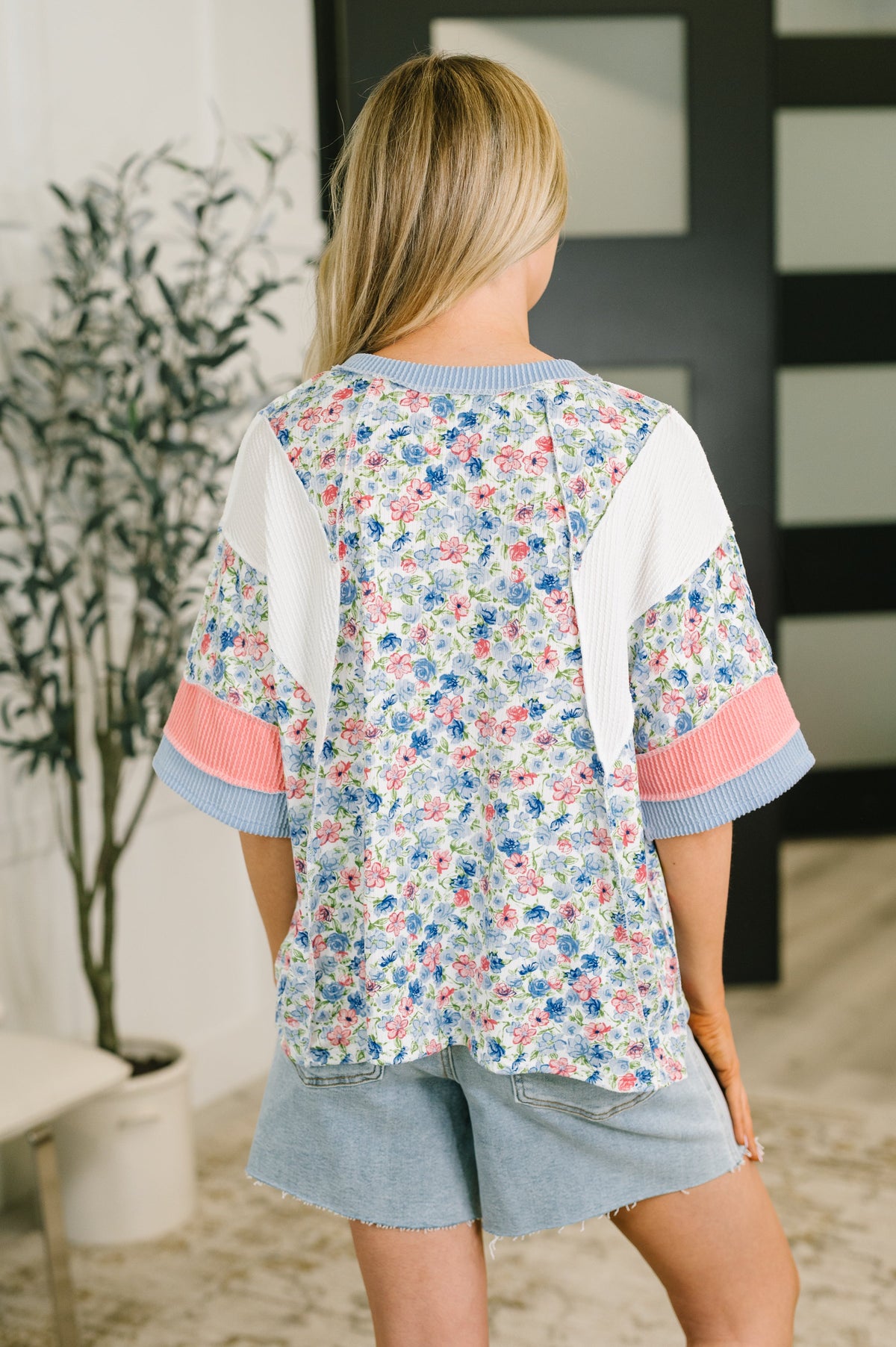 Haptics My Version Of Love Color Block Top Tops
