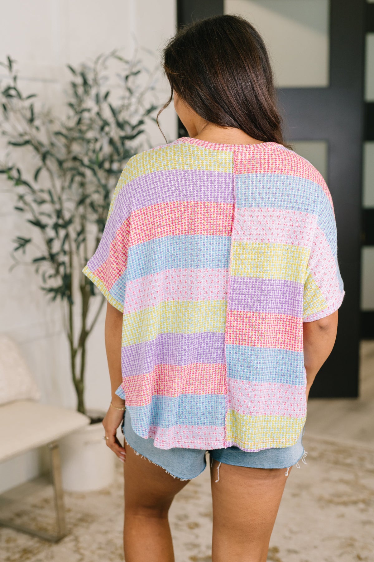 Haptics Never Been So Sure Textured Top Tops