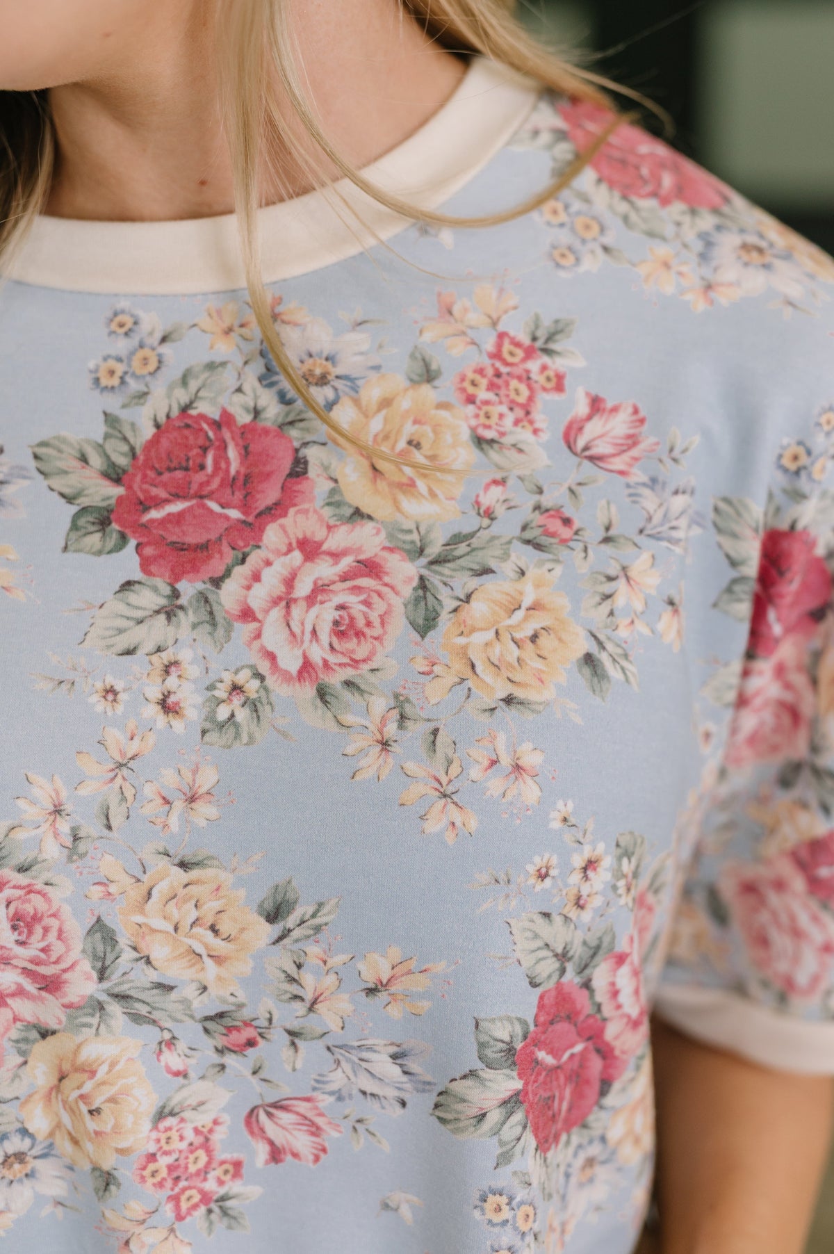 Haptics Perfect Season Floral Print Relaxed Tee Womens