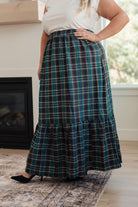 Jodifl Plaid Perfection Maxi Skirt Bottoms