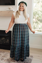 Jodifl Plaid Perfection Maxi Skirt Bottoms