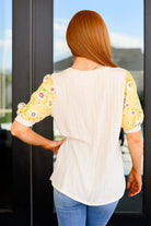 Haptics Primrose on Puff Sleeves Top Tops
