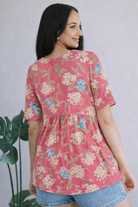 Haptics Rosy Daydream Peplum Top
