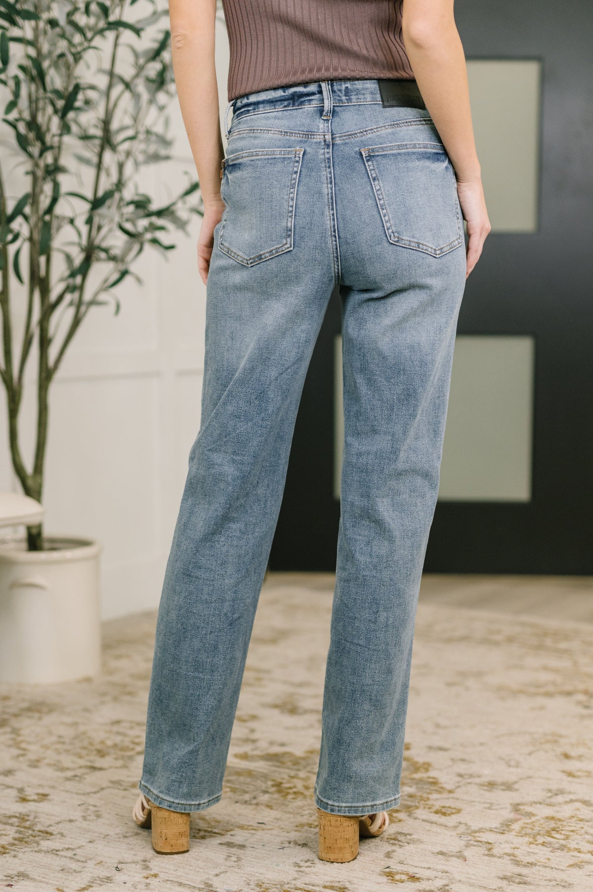 Judy Blue Sabrina High Waist TC Slim Straight Womens