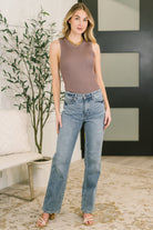 Judy Blue Sabrina High Waist TC Slim Straight Womens