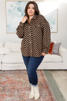 Very J Safe Secrets Checkered Shacket Jackets