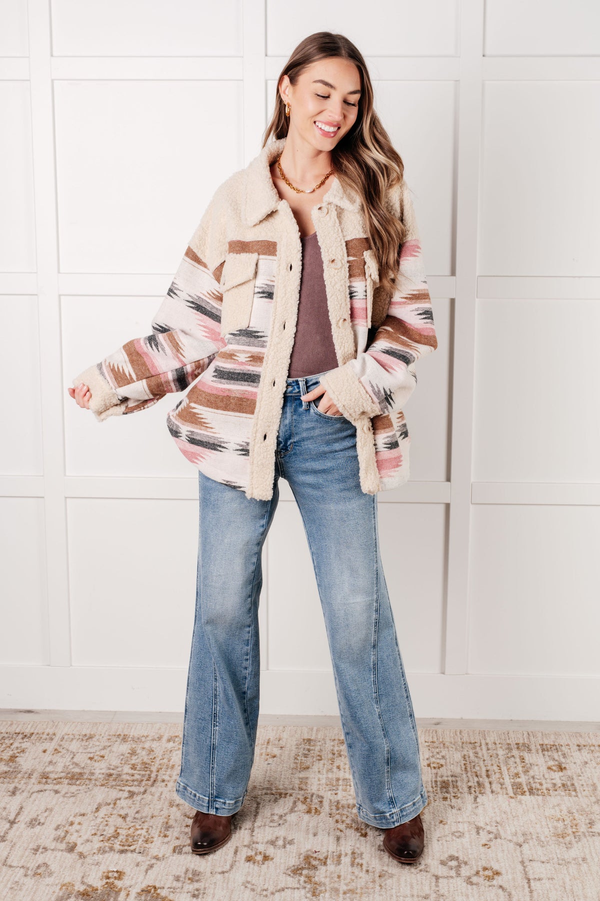 Very J Sedona Sunset Shacket Jackets