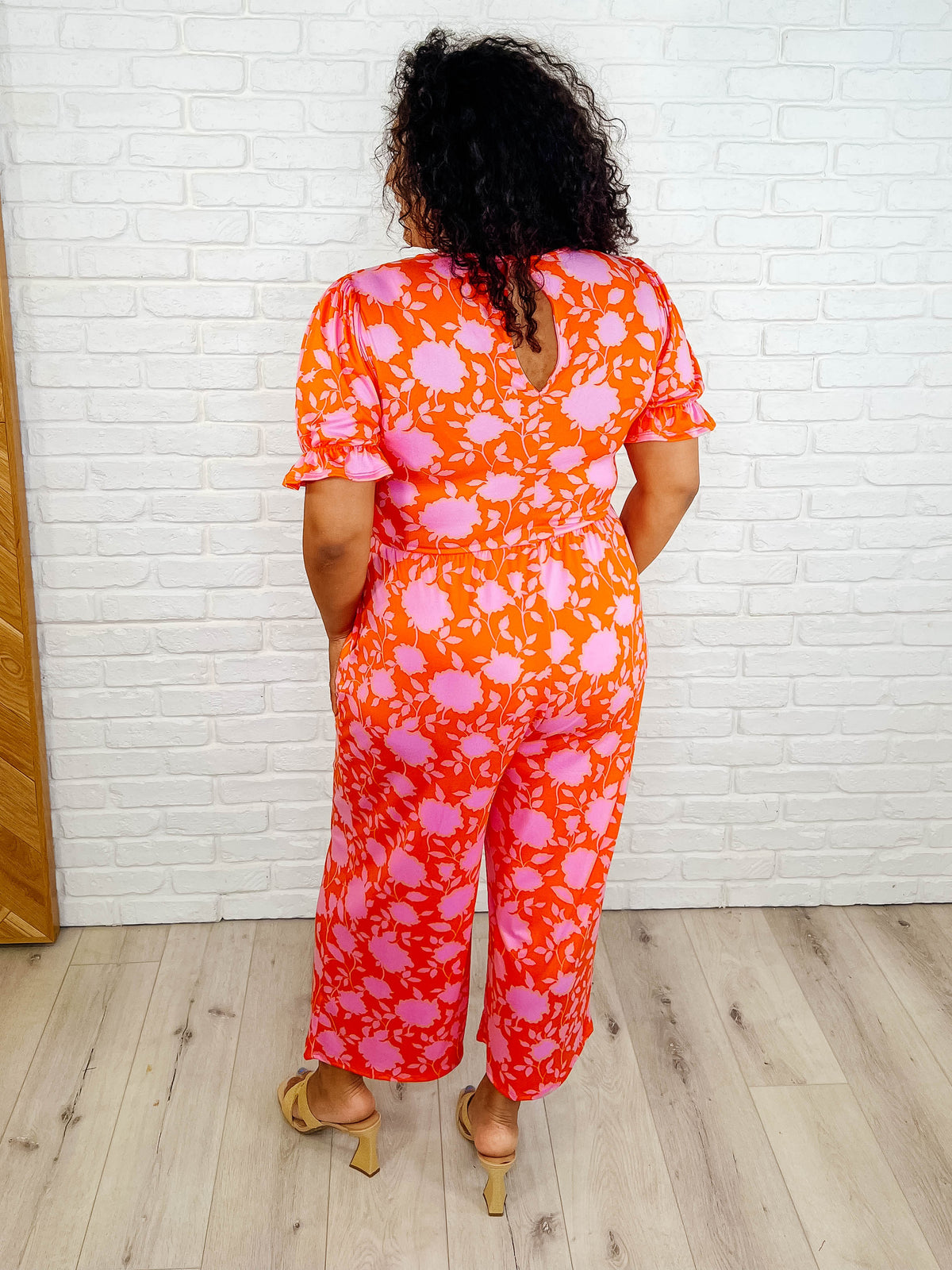 Haptics She's got Mojo Puff Sleeve Jumpsuit Womens