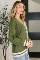 Haptics Something Simple Full Front Button Down Cardigan Womens