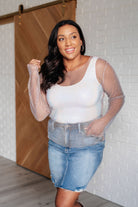 White Birch Something to Love Mesh Top Tops