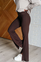 Rae Mode Stamina Stride Flare Leggings in Espresso Pants
