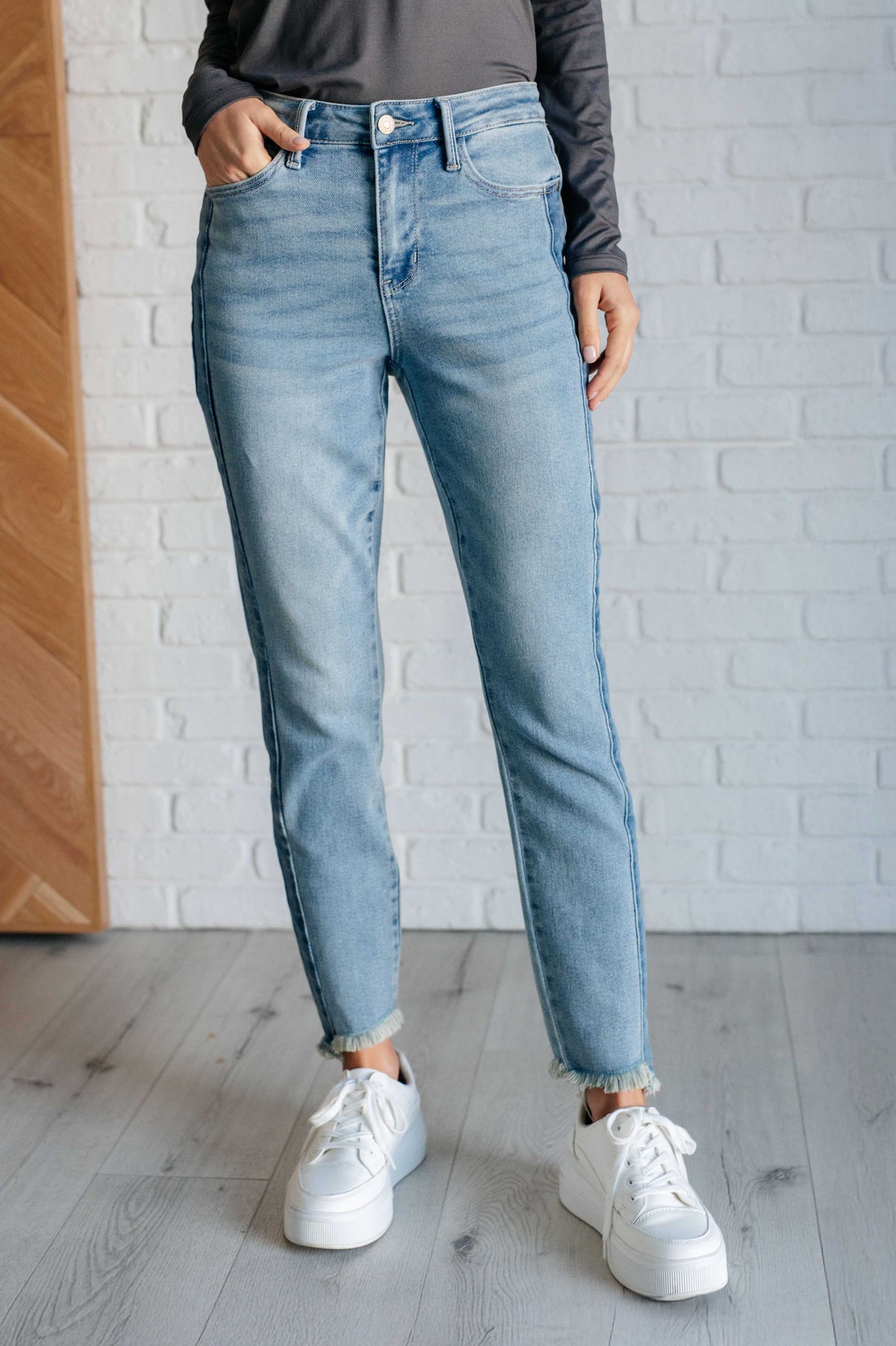 Judy Blue Susan High Rise Side Panel Detail Slim Jeans Jeans