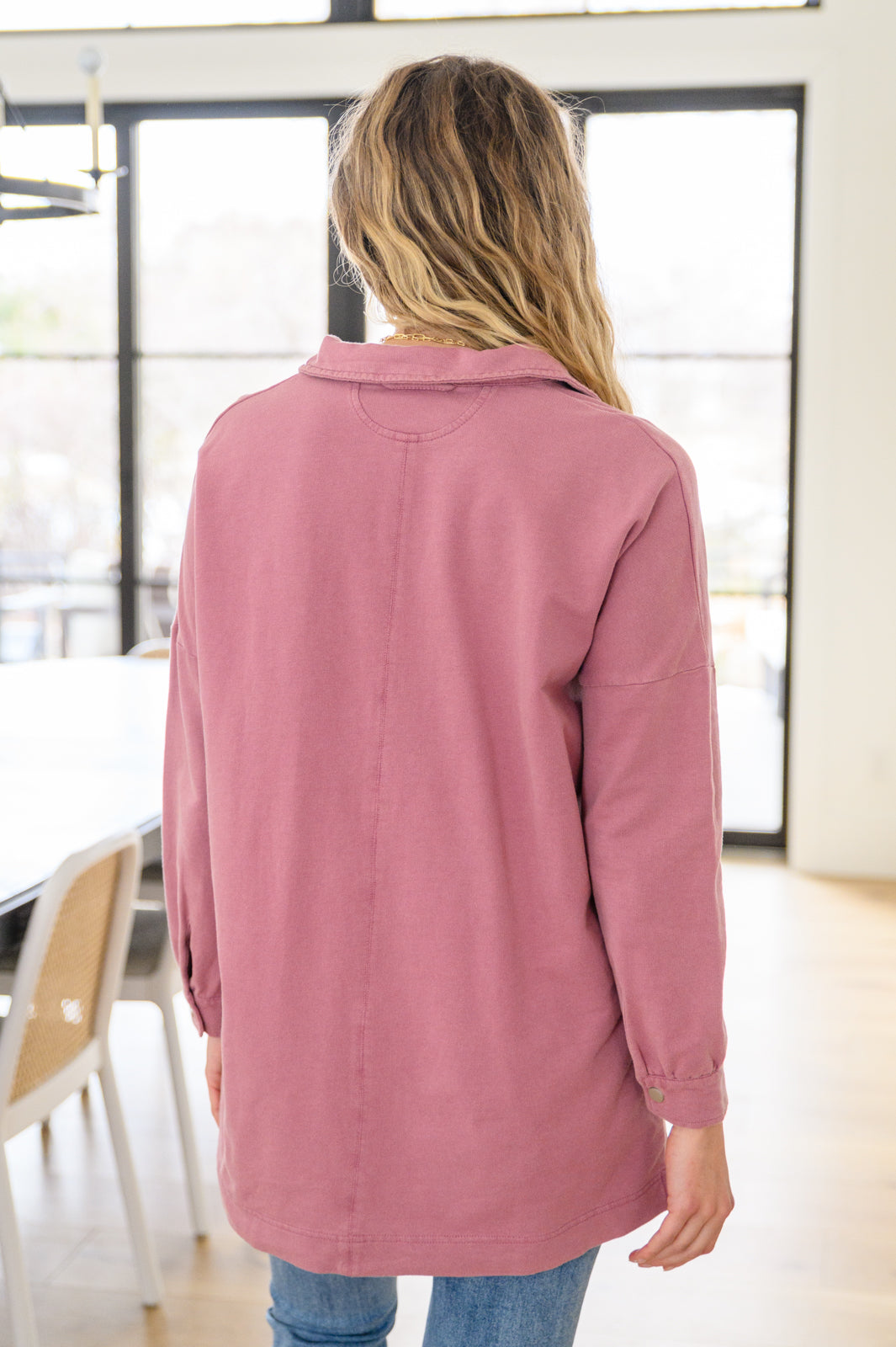 Sew In Love Sweet Crush Collar Pullover in Mauve Womens