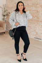 Jodifl Terms of Endearment Dolman Sleeve Button Up Tops