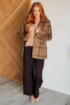 Haptics World Class Plaid Blazer Layers