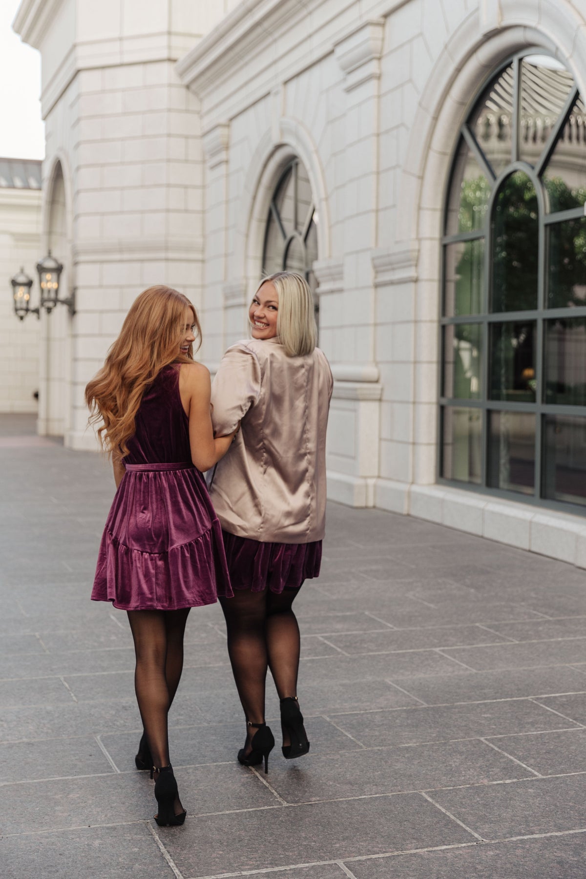 GeeGee Tied In A Bow Velvet Dress Dresses