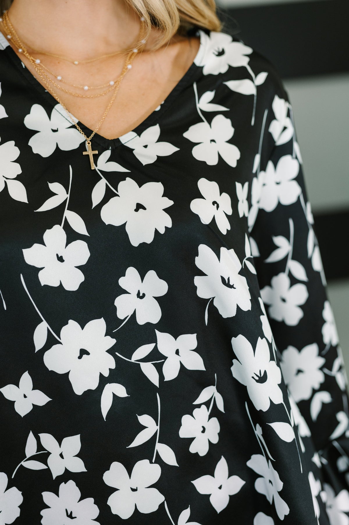 Haptics Time and Time Again Floral Blouse Tops