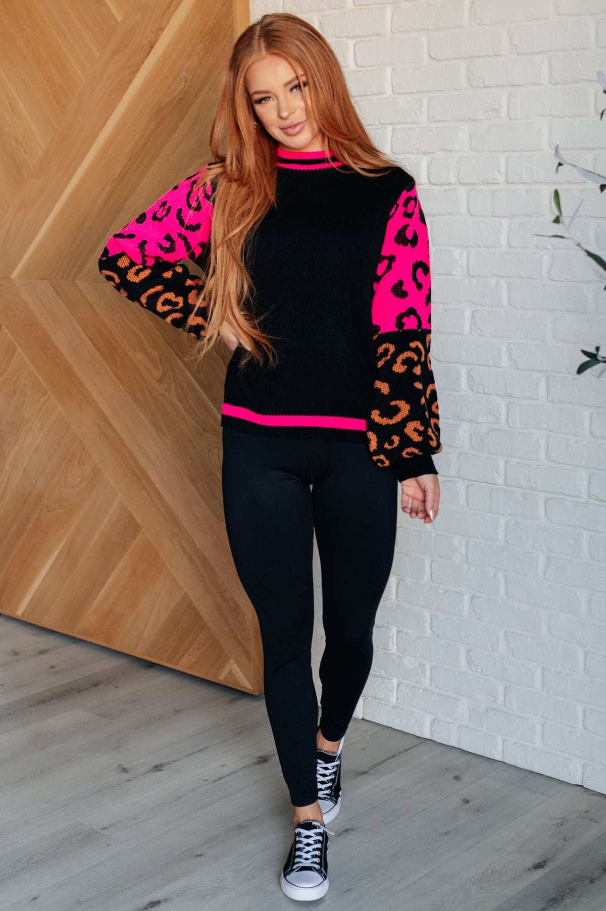 Jodifl Wild About You Animal Print Sweater Tops