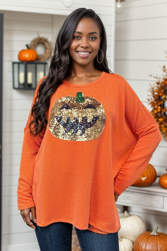 Heimish Pumpkin Queen Long Sleeve Tops