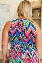 White Birch Chevy to the Levy Chevron Dress Dresses