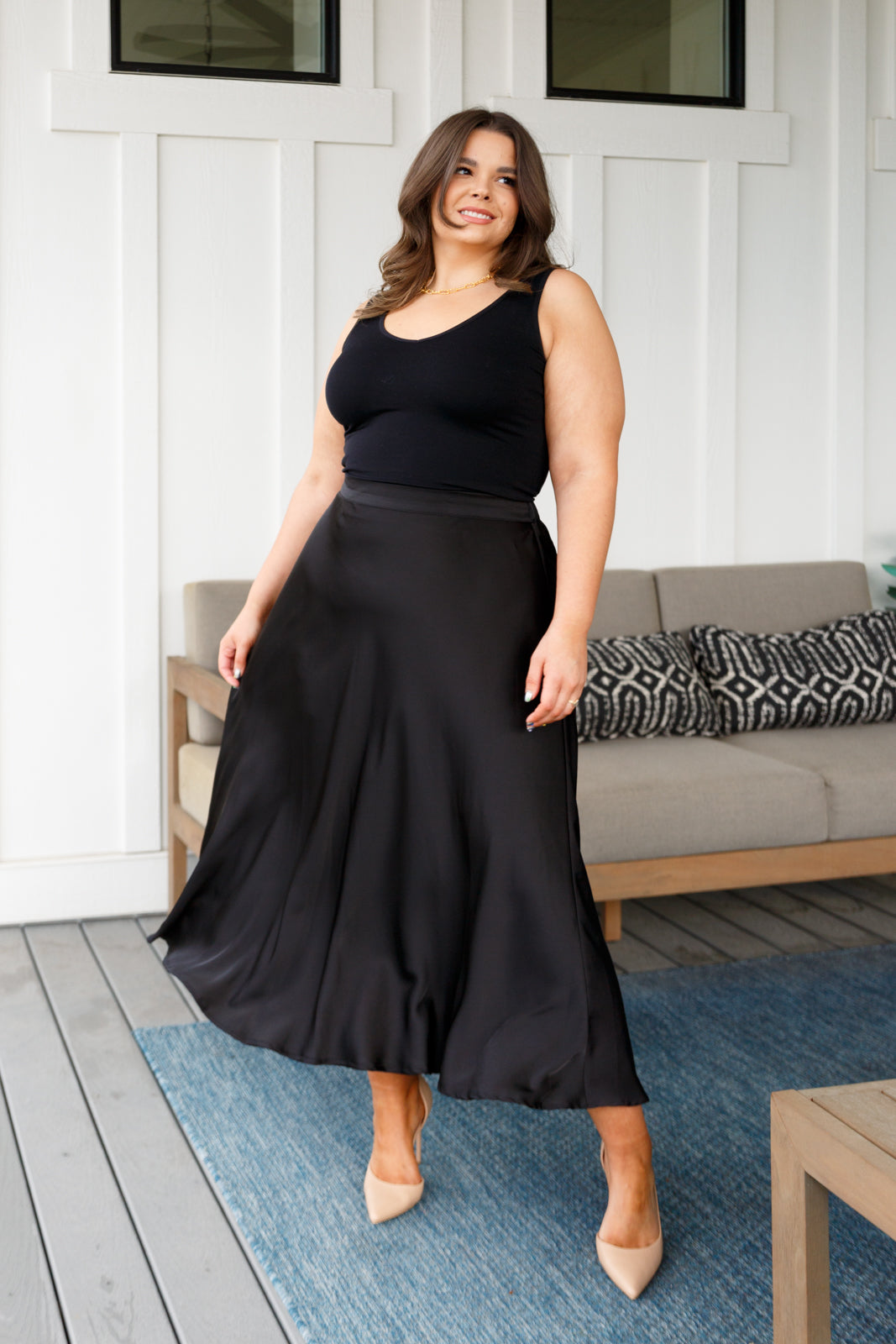 Jodifl Timeless Tale Maxi Skirt in Black Womens