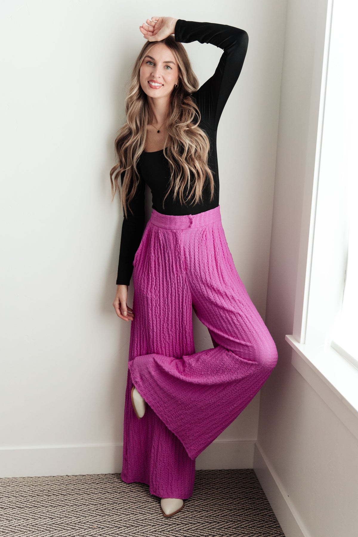 Davi & Dani Totally Crazy Still Wide Leg Pants Pants